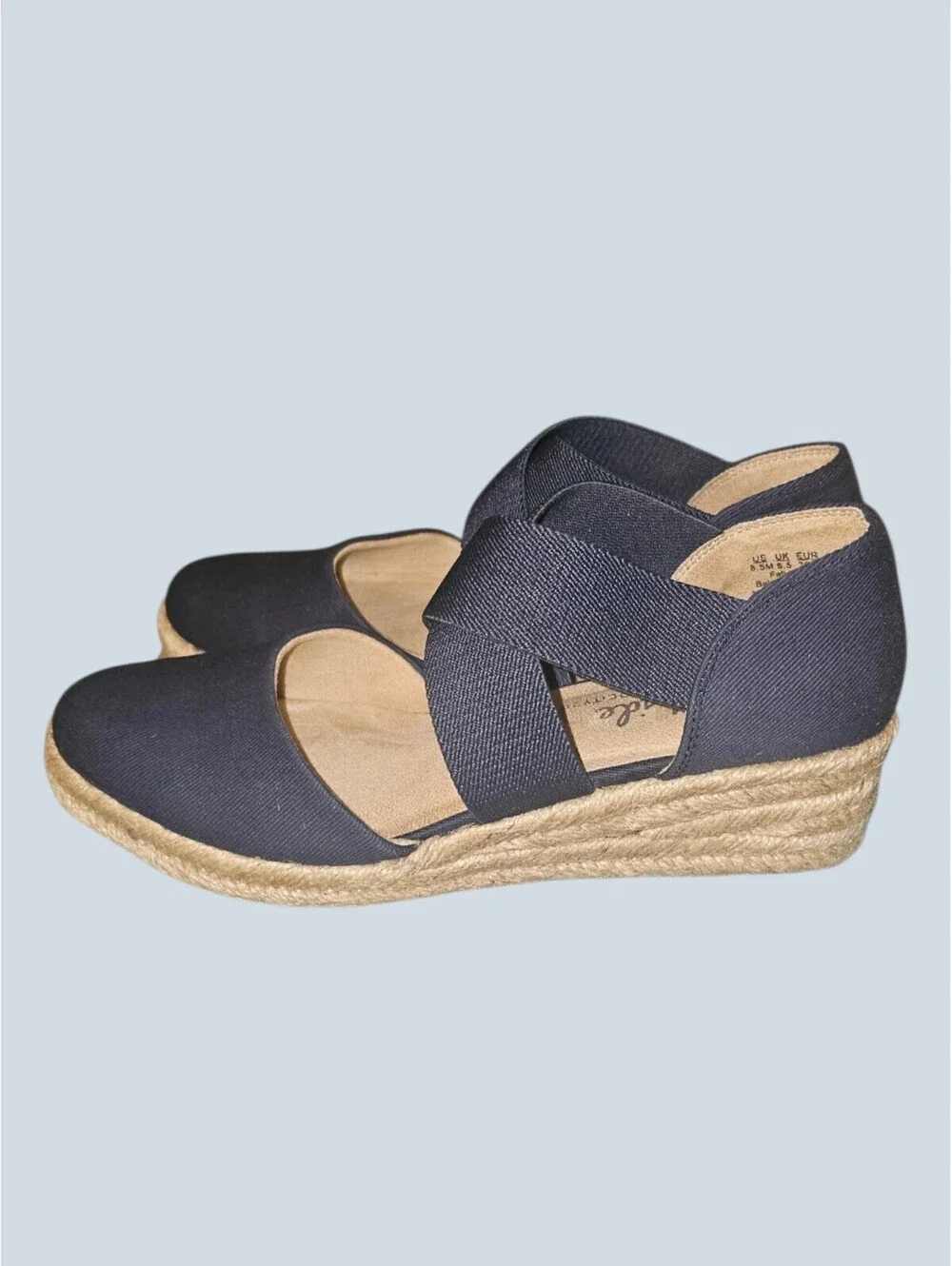 Life Stride Velocity 2.0 Keaton Navy Canvas Espidril Espadrille 8½M